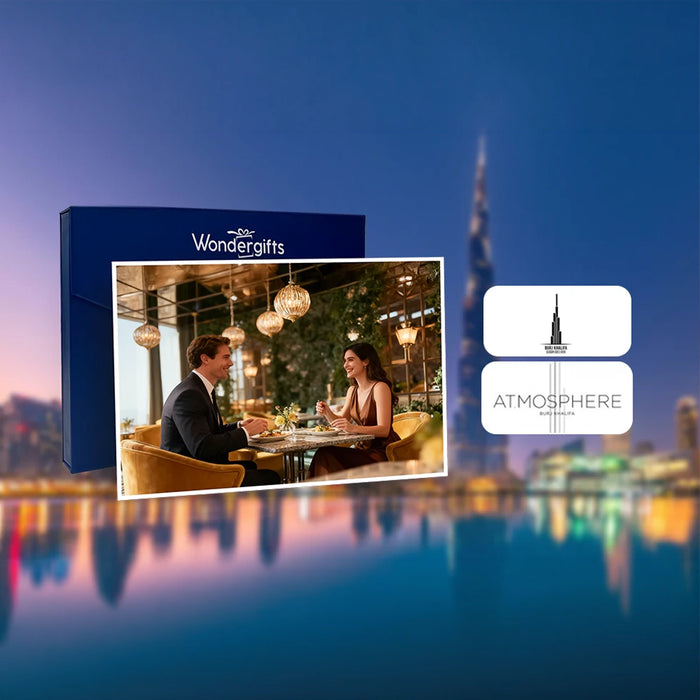 Romantic Lunch with Beverages for Two at At.Mosphere Burj Khalifa