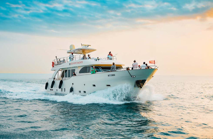2-Hour Sunset Yacht Tour in Dubai Marina with Live BBQ for Two | at Wondergifts