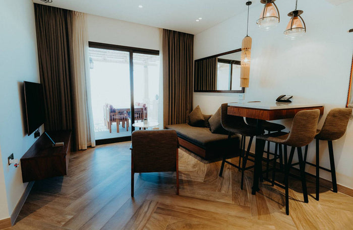 Luxurious Stay in a 1-Bedroom Villa with a Private Pool at Bab Al Nojoum Bateen Liwa | at Wondergifts