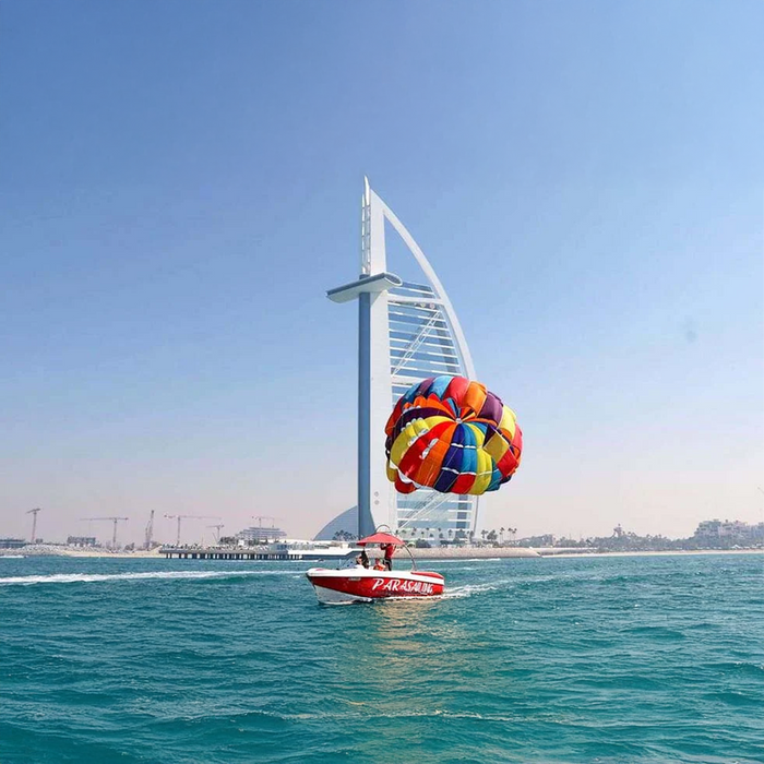 Exhilarating Parasailing Experience for Two Over Dubai Marina