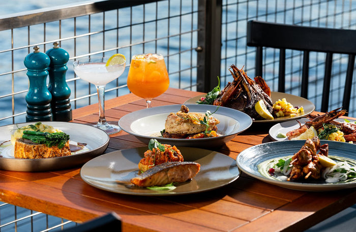 Hilton Skafos - Romantic 3-Course Dinner & Drinks for Two with Dubai Creek Views