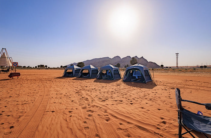 Unforgettable Mleiha Overnight Camping for Two with Breakfast & Sunrise Viewing