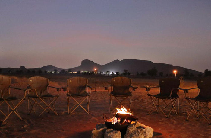 Unforgettable Mleiha Overnight Camping for Two with Breakfast & Sunrise Viewing
