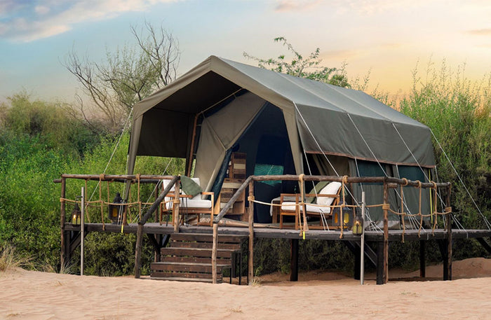 Desert Safari Stay in a Deluxe Tent with Meals and Transfer for Two | at Wondergifts