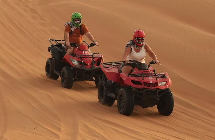 Thrilling Quad Biking Self Drive Experience with BBQ Dinner & Transfers Options