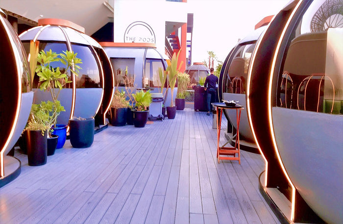 Premium Lunch for Two at The Pods with Dubai Skyline Views