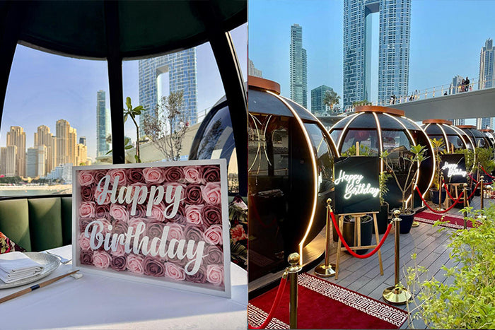 The Pods Dubai Romantic Birthday & Anniversary Dinner for Two Gift Box