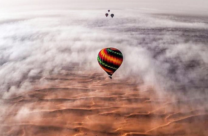 Exclusive Private Hot Air Balloon Ride Over the Dubai Desert for Up to 6 | at Wondergifts