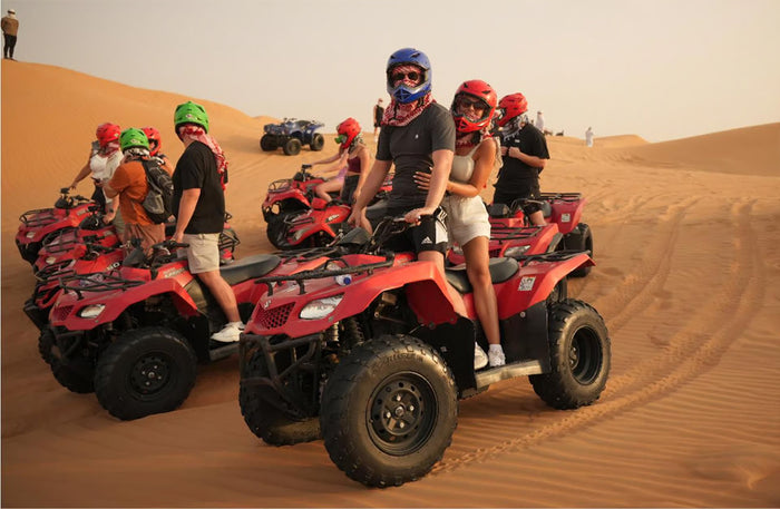 Thrilling Quad Biking Self Drive Experience with BBQ Dinner & Transfers Options