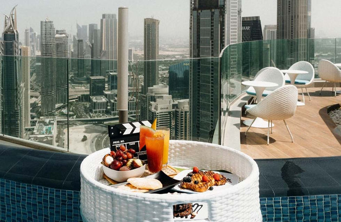Unique Floating Breakfast with Burj View for Two at Malibu Sky Lounge | at Wondergifts