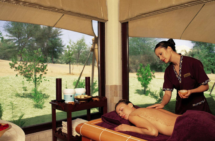 Al Maha Desert Resort - Indulgent 60-Minute Massage with Gourmet Lunch Experience