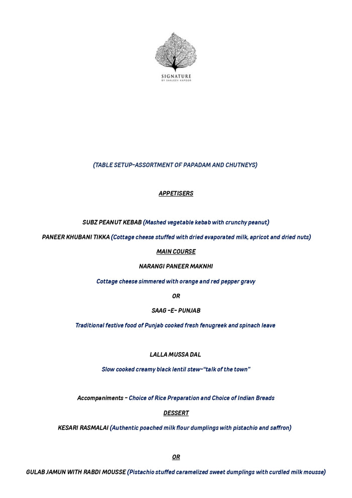 Romantic Dining Experience for Two at Signature by Sanjeev Kapoor, The Canvas Hotel | at Wondergifts