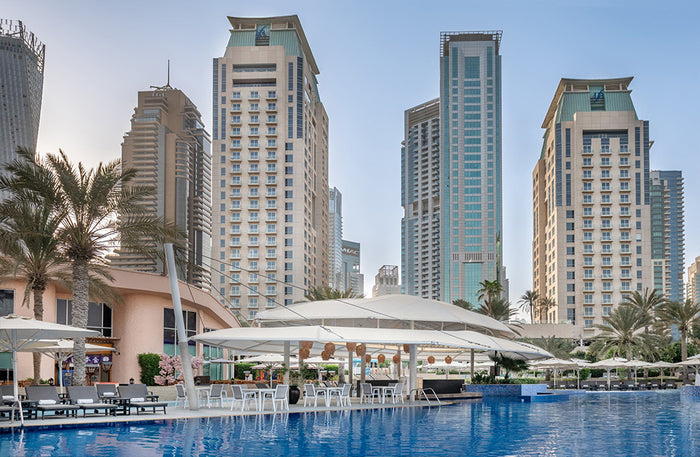 Pool and Beach Access for Two with F&B Credit at Habtoor Grand Resort