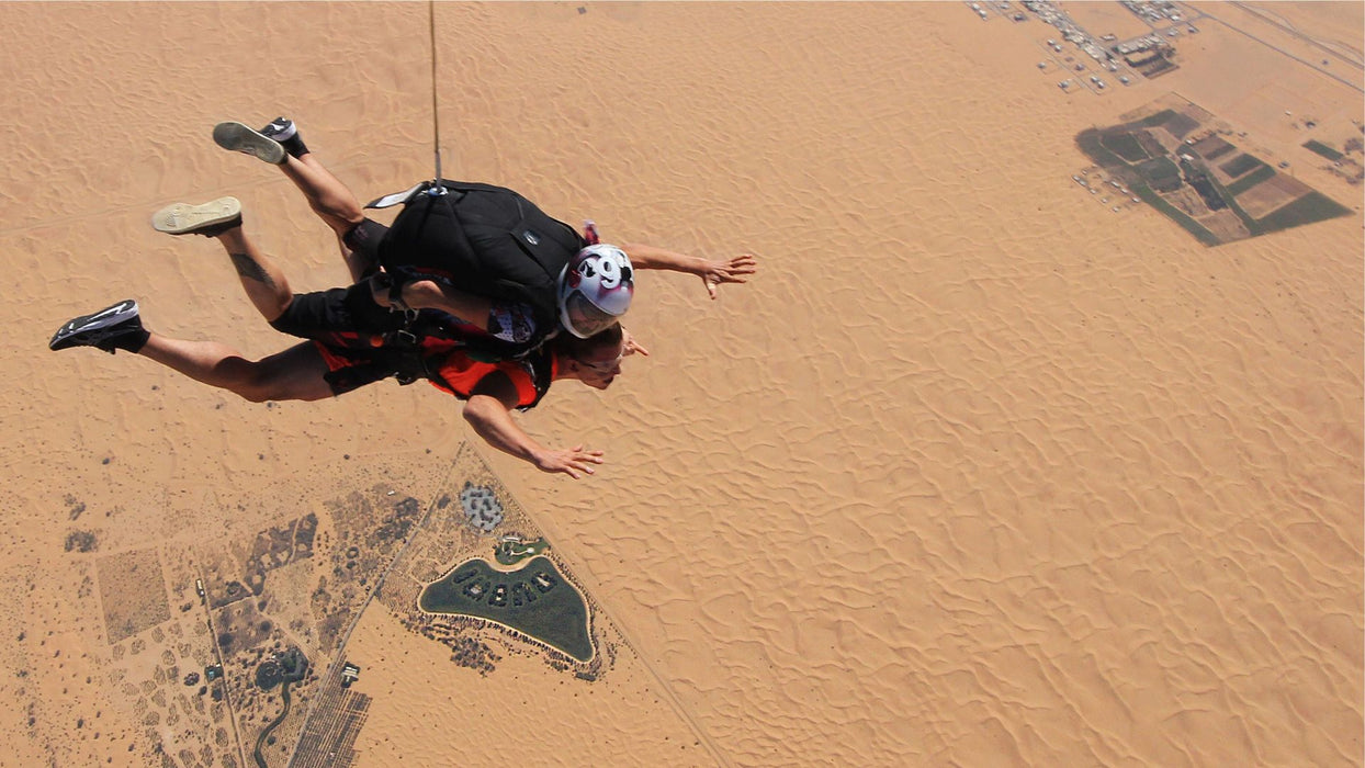 Tandem Skydive Over Stunning Desert with Video & Photos included