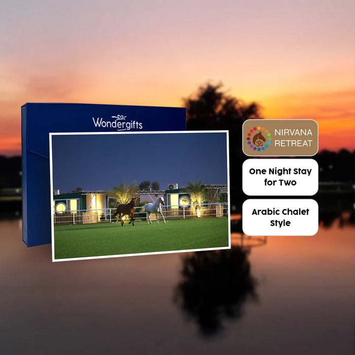 Stunning One Night Stay: Arabic Chalet Style for Two at Nirvana Retreat