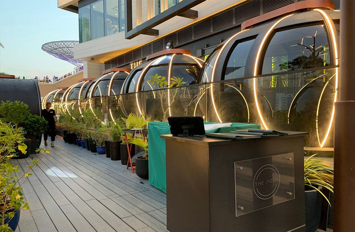 Premium Lunch for Two at The Pods with Dubai Skyline Views