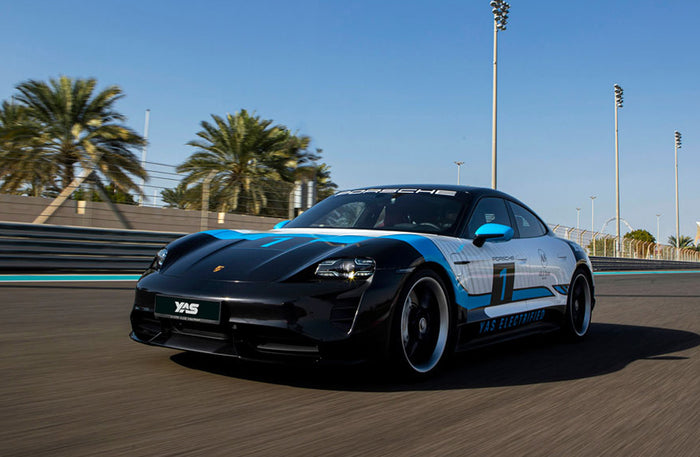 Electrifying 7-9 Laps of Porsche Taycan Turbo Driving Experience at Yas Marina F1 Track Gift Box