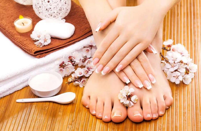 Elegant Classic Manicure & Pedicure at Spaces Salon - Valid at 2 Locations | at Wondergifts