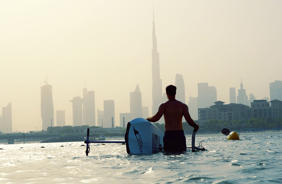 One Hour E-Foil Surfing Experience for One Person from UAE Foil