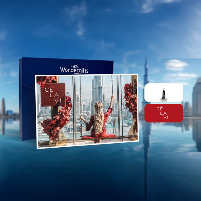 Premium Lunch Experience at CÉ LA VI with Beverages & Burj Views for Two