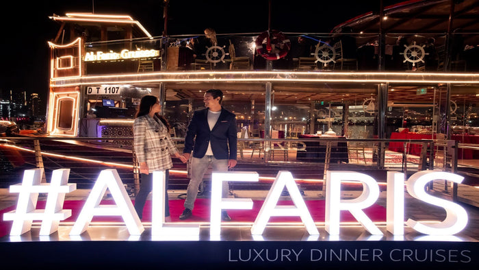 Luxury & Serene Dubai Canal Cruise for Two with Dinner | at Wondergifts
