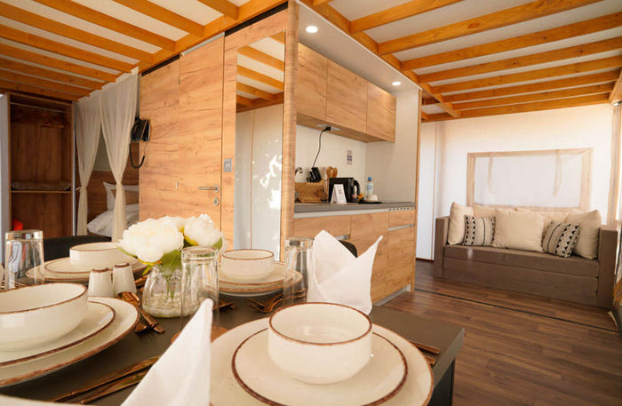 Exquisite Beachfront Chalet with Meals & Private Pool at Bab Al Nojoum | at Wondergifts