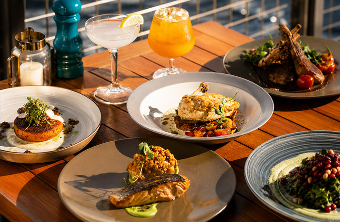 Hilton Skafos - Romantic 3-Course Dinner & Drinks for Two with Dubai Creek Views