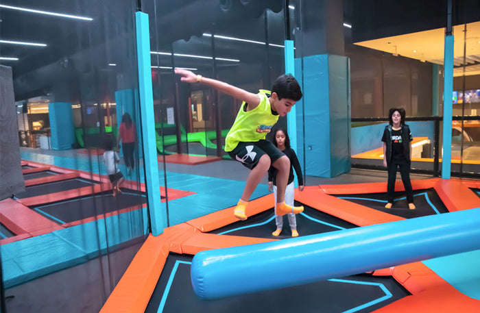 Fun-Filled 2-Hour Trampo Extreme Park Pass for One at Dubai Mall or Nakheel Mall