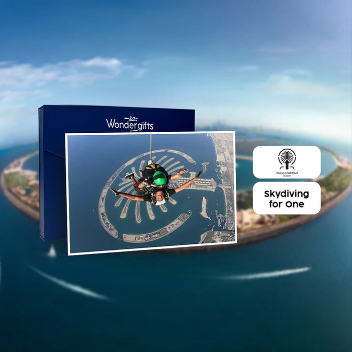 Skydiving Dubai Palm Jumeirah Gift Voucher with Free Photos & Video