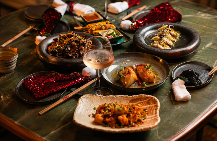 Miss Tess, Taj Dubai - Romantic Asian Set Menu Dinner for Two with Burj Khalifa Views