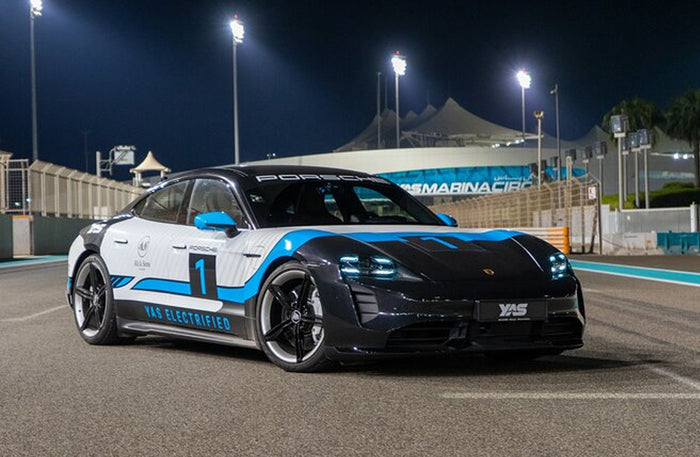 Electrifying 7-9 Laps of Porsche Taycan Turbo Driving Experience at Yas Marina F1 Track Gift Box