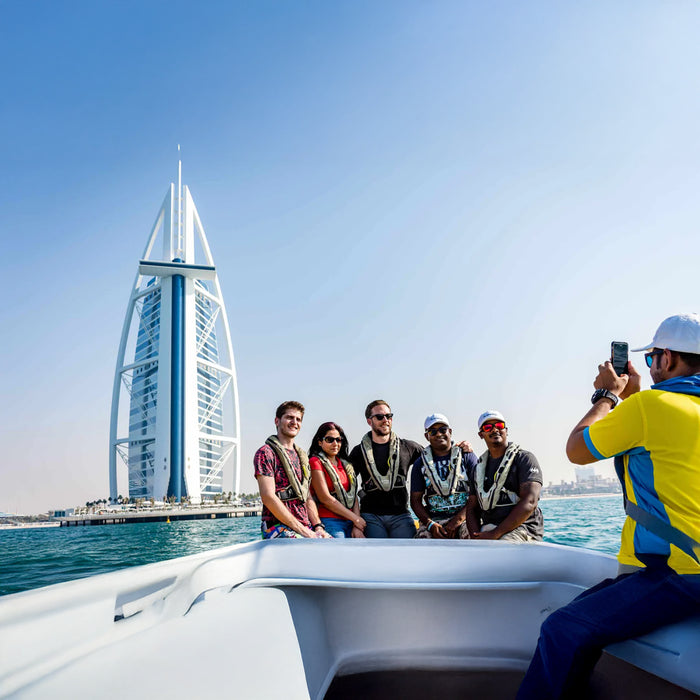 Thrilling Speed Boat Tour - Marina, Atlantis, Palm, & Burj Al Arab!