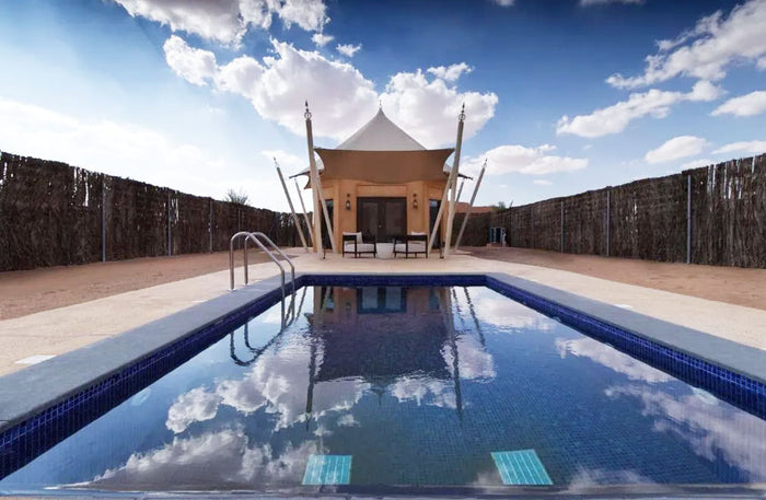 Exclusive 1-Night Tent Stay with Private Pool and Breakfast for Two at Al Badayer | at Wondergifts