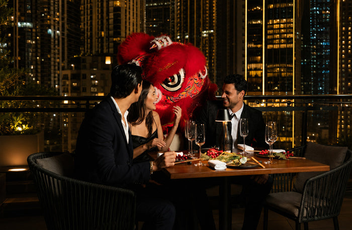 Miss Tess, Taj Dubai - Romantic Asian Set Menu Dinner for Two with Burj Khalifa Views