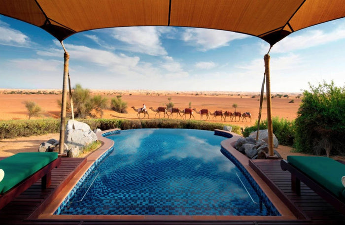 Al Maha Desert Resort - Luxury Pool & Spa Retreat with Three-Course Lunch