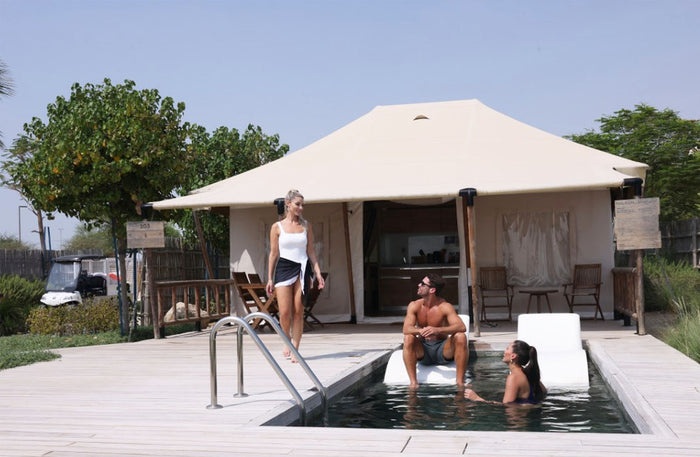 Exquisite Beachfront Chalet with Meals & Private Pool at Bab Al Nojoum | at Wondergifts