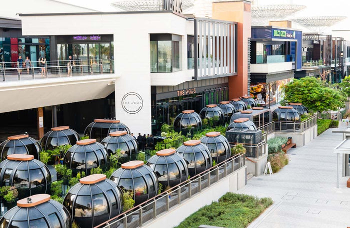 The PODS @ BlueWater Island: Romantic Lunch or Dinner & Relaxing Couples Massage at Luxury Spa Venues
