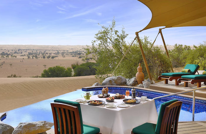 Al Maha Desert Resort - Luxury Pool & Spa Retreat with Three-Course Lunch