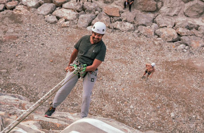 Abseiling or Rock Climbing Adventure for Two at Bear Grylls Explorers Camp