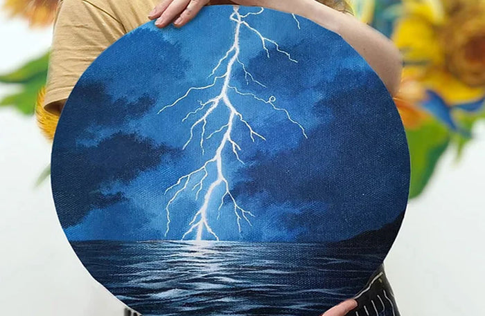 Acrylic Art with Texture Paste or Gold Leaf at Art Therapy Studio | at Wondergifts