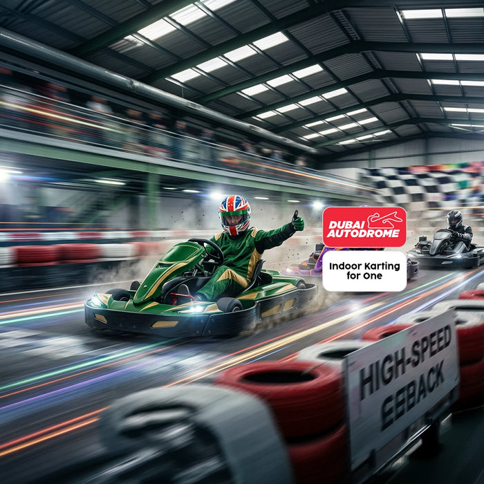 Adrenaline-Fueled Indoor Karting at Dubai Autodrome