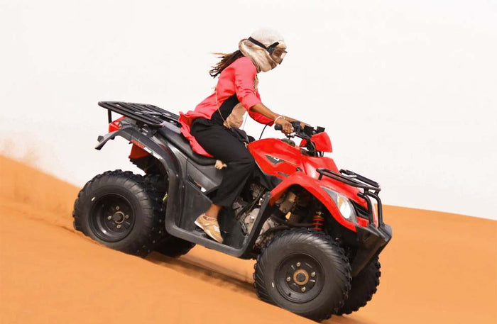 Thrilling 60-Minute Quad Bike Tour in Dubai for One with Refreshments | at Wondergifts