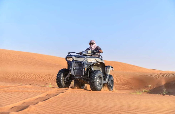 Thrilling 60-Minute Quad Bike Tour in Dubai for One with Refreshments | at Wondergifts