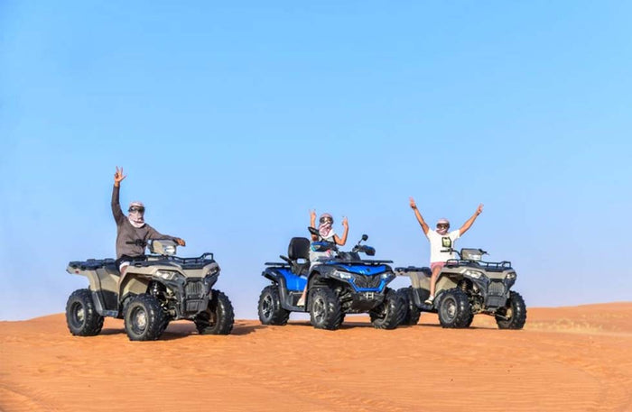Thrilling 60-Minute Quad Bike Tour in Dubai for One with Refreshments | at Wondergifts