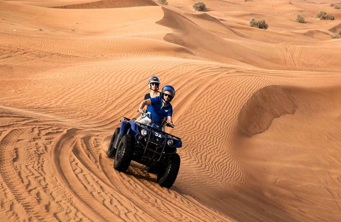Thrilling 60-Minute Quad Bike Tour in Dubai for One with Refreshments | at Wondergifts