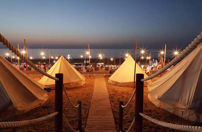 Authentic Tent Stay with Breakfast and Dinner at Longbeach Campground | at Wondergifts