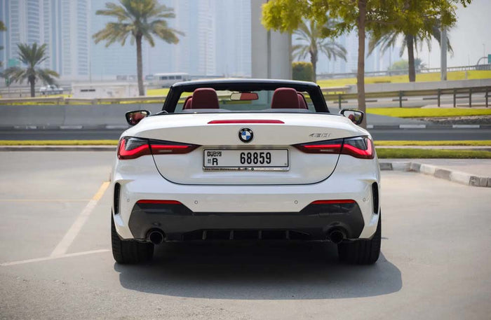 Rent a BMW: White BMW 430 Cabrio for One Day | at Wondergifts