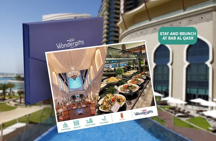Bab Al Qasr Weekend Stay with Saturday Brunch for Two | at Wondergifts