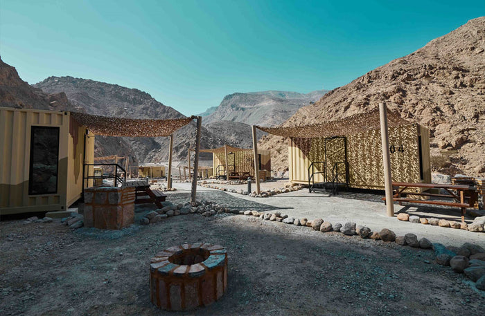 Wilderness Cabin Stay at Bear Grylls Explorers Camp on Jebel Jais