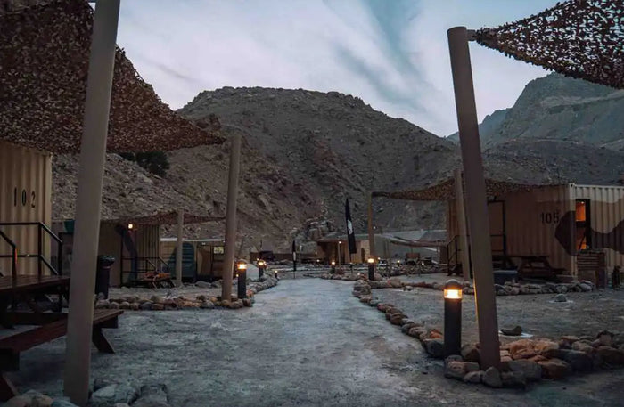 Wilderness Cabin Stay at Bear Grylls Explorers Camp on Jebel Jais